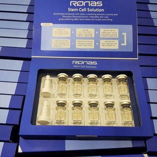 TẾ BAO GỐC RONAS
Tế Bào Gốc Ronas Stem Cell Solution Hàng Chính Hãng (hộp 10 lọ)
