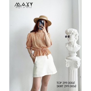 ÁO - ORANGE FLORAL TOP