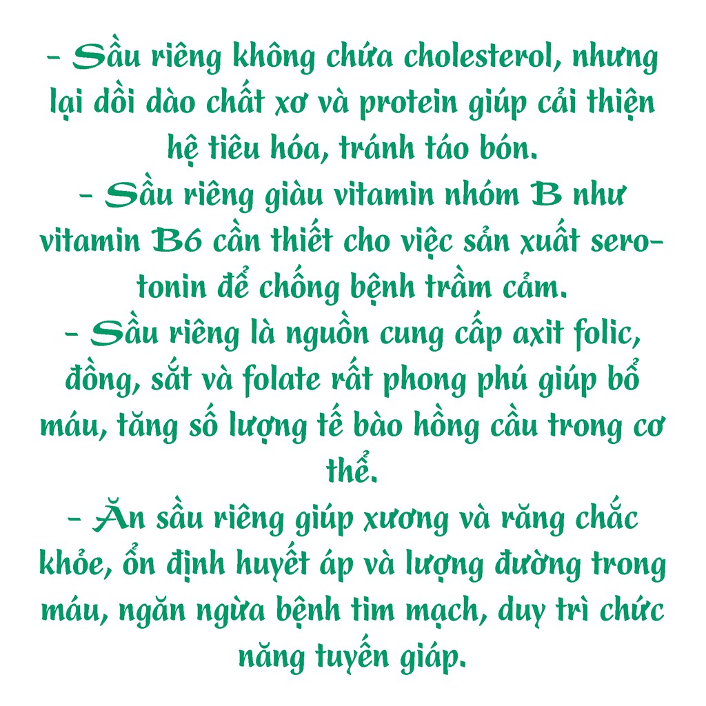 Combo 3 Gói Sầu Riêng Sấy Lạnh Tự Nhiên Green Chips Không Đường - 50gr - Sản Phẩm Xuất Khẩu