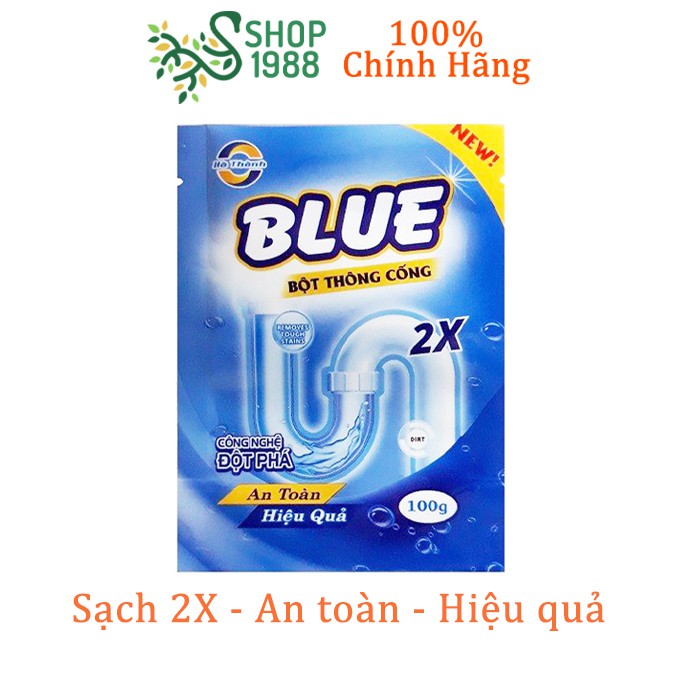 Bột Thông Cống BLUE công nghệ đột phá sạch 2X, an toàn hiệu quả NPP Chính hãng - Shop1988