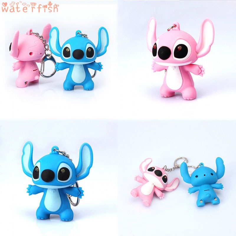 Móc Khóa Hình Lilo Và Stitch Hoạt Hình Có Đèn Led