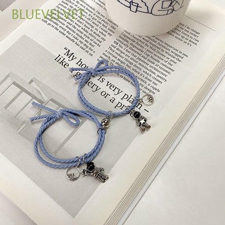 Vòng Tay Dây Bện Mặt Hợp Kim Nam Châm Hình Phi Hành Gia Ngọn Núi Nhiều Màu Thời Trang Dành Cho Cặp Đôi