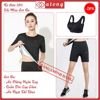 Bộ Quần Áo Giảm Mỡ, Ép Cân ATONY Cao Cấp - Sinh Nhiệt, Đổ Mồ Hôi, Hỗ Trợ Tập Gym,  Zumba, Aerobic