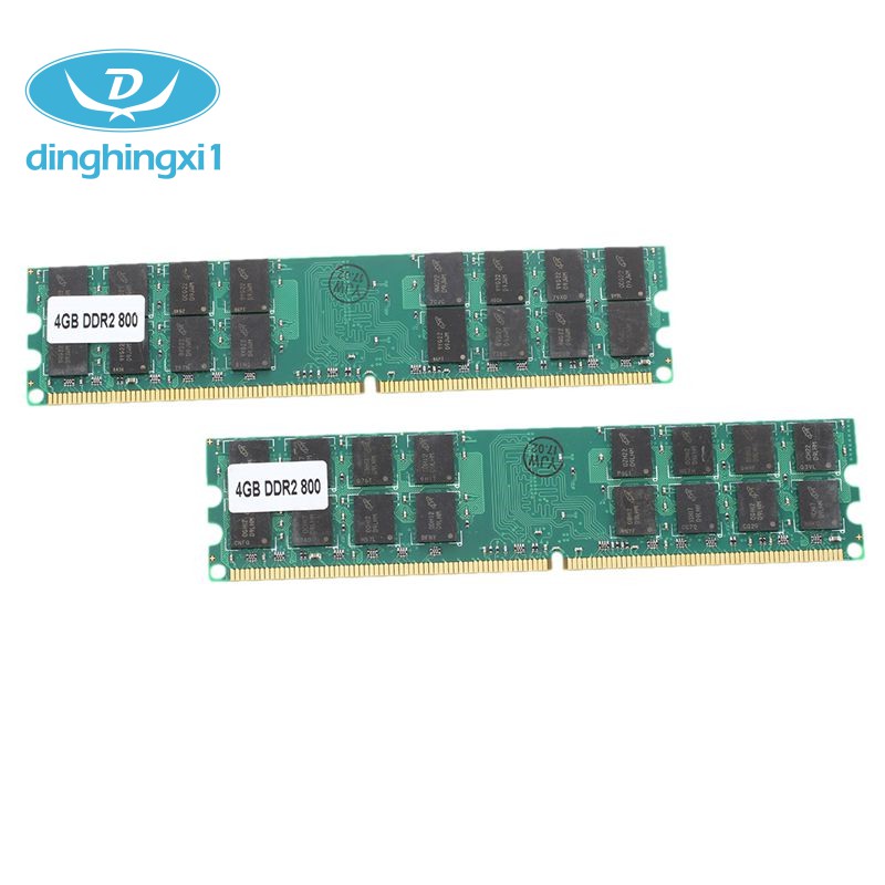 Thanh RAM DDR2 PC2-6400 800MHz DIMM 24 8G (2 x 4 G) cho máy tính