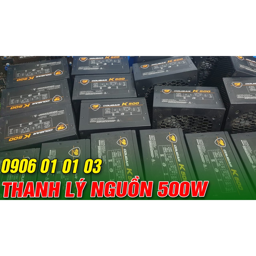 Nguồn máy tính 500W CÂN TỐT CARD TRÂU- bảo hành 1 tháng