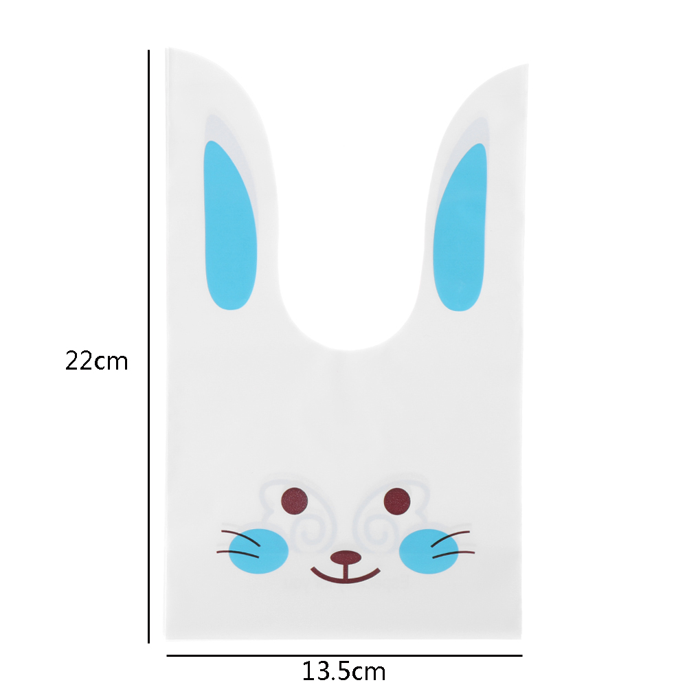 Set 10 Túi Đựng Bánh Quy Tạo Hình Thỏ Dễ Thương