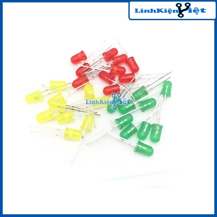 Led Phủ Màu Phi 3 Gói 1000 Bóng - Chân Dài(Ánh Sáng Màu)