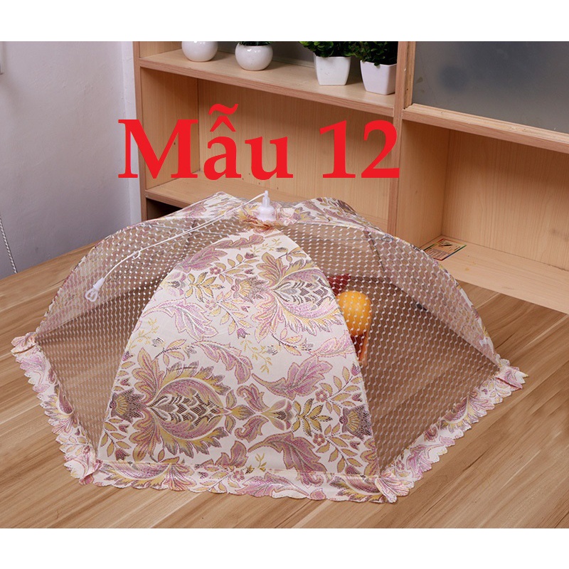 Lồng bàn lưới gấp rút chống côn trùng đẹp tiện dụng mở 65cm