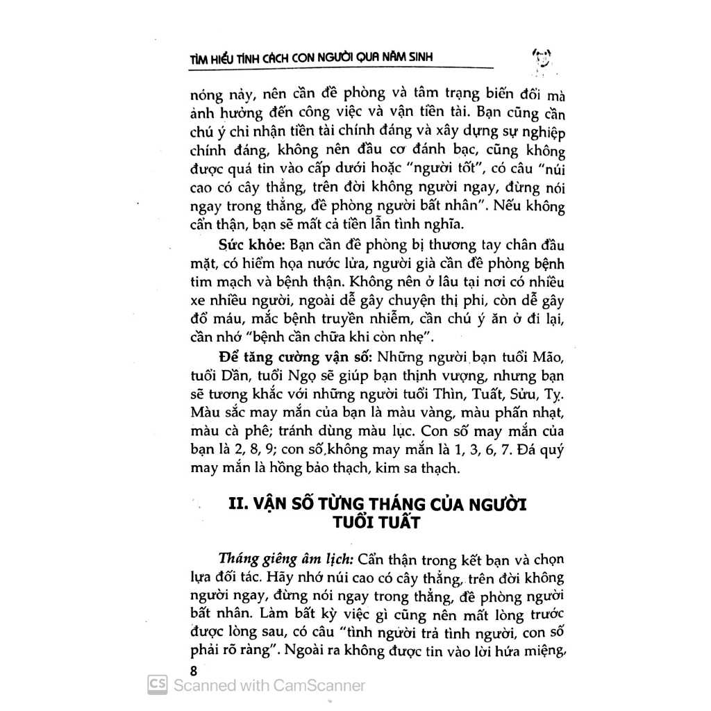 Sách - Tìm Hiểu Tính Cách Con Người Qua Năm Sinh - Tuổi Tuất