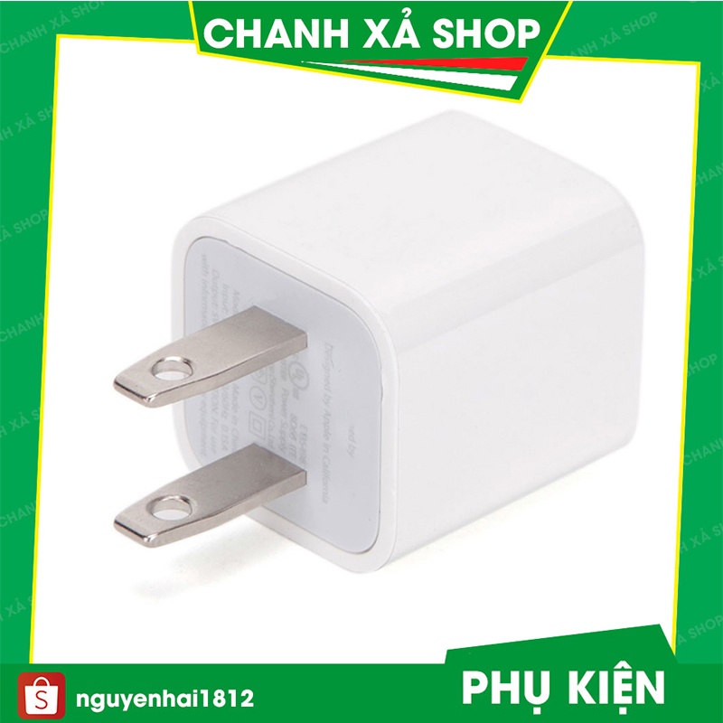 Củ sạc ip vuông 5v 1A cao cấp dành cho ip 5 6 6plus 7 8 7plus 8plus x xs xsmax [SẠC 1A]