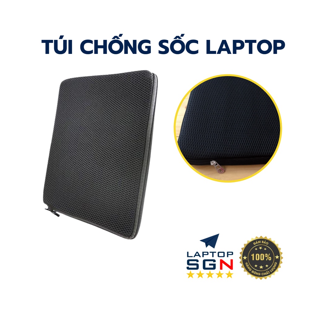 Túi chống sốc laptop 13.3 inch 14 inch và 15.6 inch màu đen siêu bền - siêu tiết kiệm - bảo vệ laptop cực tốt