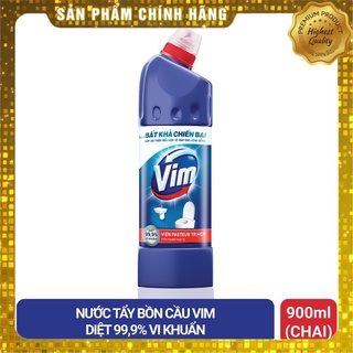 Nước tẩy bồn cầu vim diệt khuẩn - xanh biển