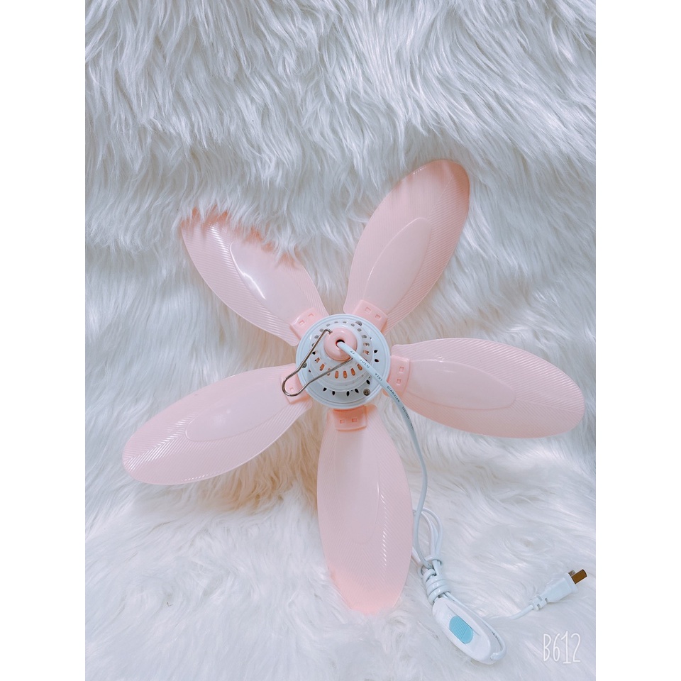 Quạt trần mini 4 cánh treo màn cực mát