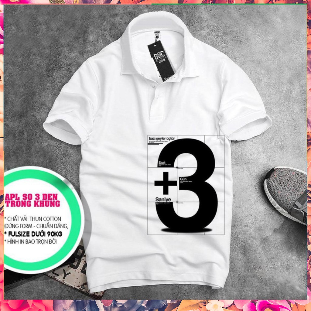 Áo thun nam in hình đẹp số 3 siêu đẹp ✨ Áo phông cotton co giãn 4 chiều cao cấp ✨ Áo polo nam đẹp