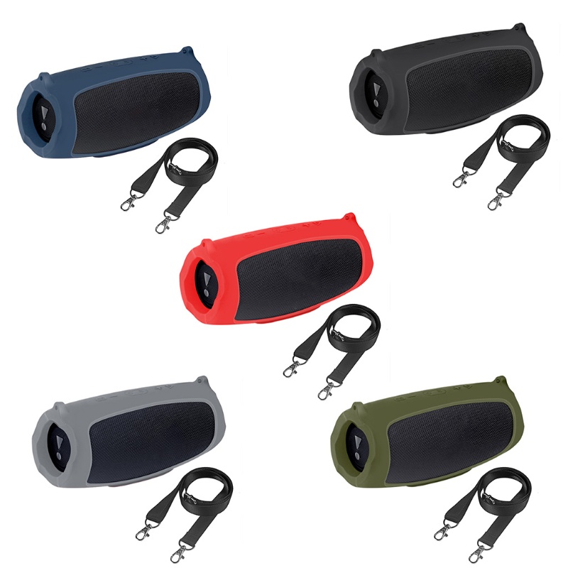 1 vỏ bọc silicon nhiều màu sắc kèm dây đeo cho loa JBL Charge 5
