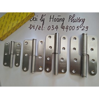 Bản lề cối inox 304 N5, N1, N2, N04 (GIÁ 1 HỘP=2 lá)