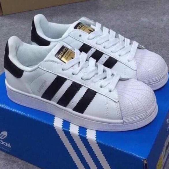 Giày Thể Thao adidas Superstar Trắng Sọc Đen Cao Cấp nam nữ full size 36-43 * ' .