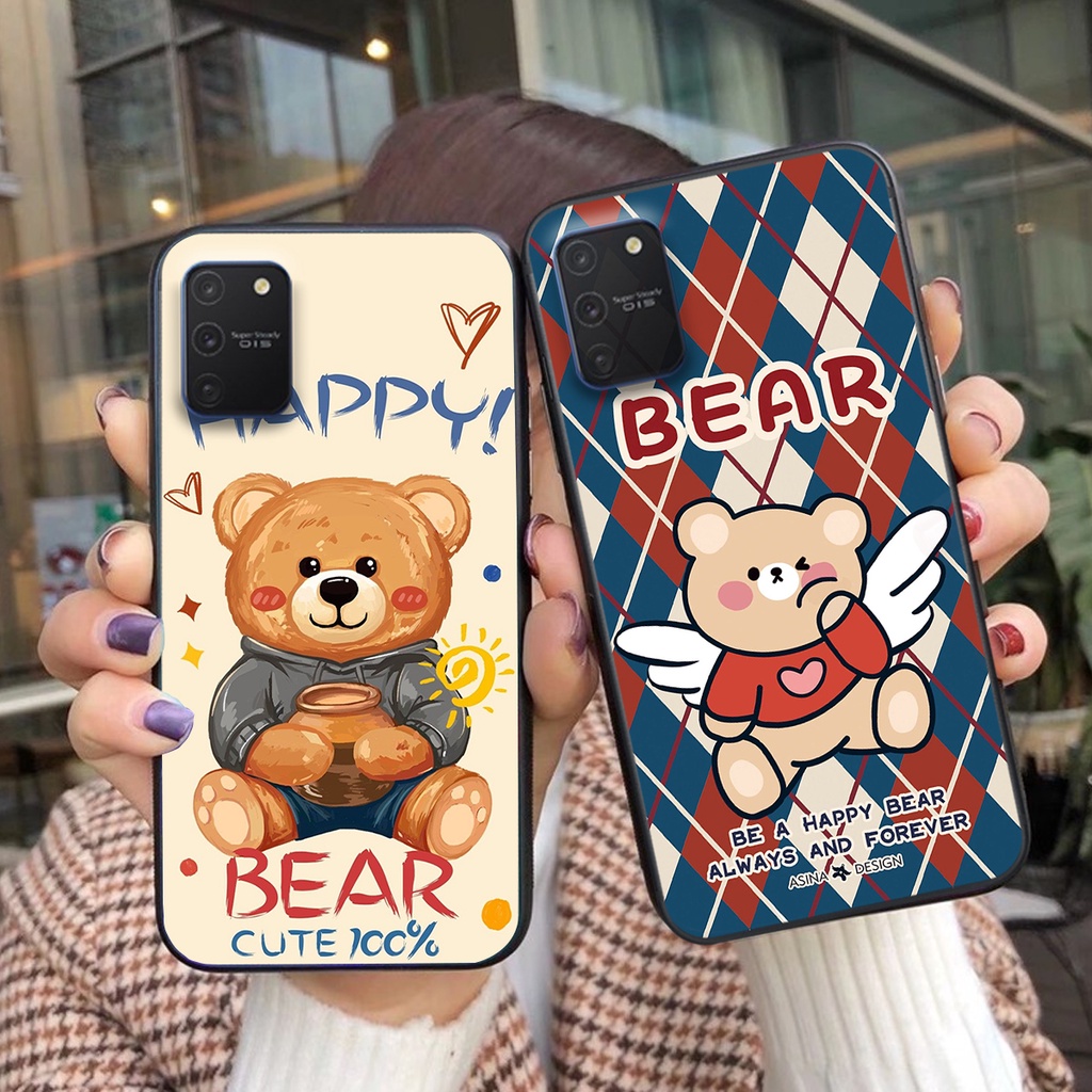 Ốp lưng Samsung S10 Lite / NOTE 10 LITE in hình cute, chú gấu thể thao tinh nghịch cực đáng yêu