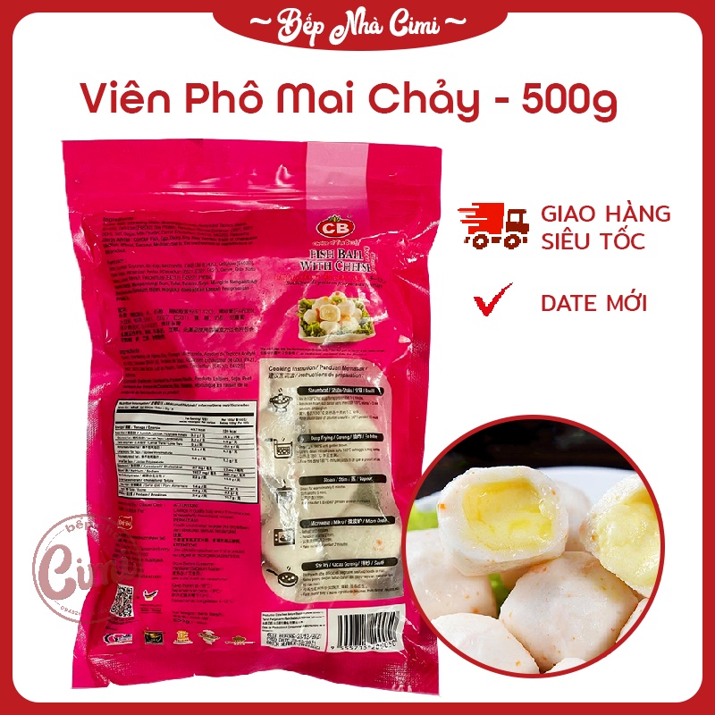Viên Phô Mai Tan Chảy CB - Viên Phomai Thả Lẩu Malaysia - Bếp Nhà CIMI
