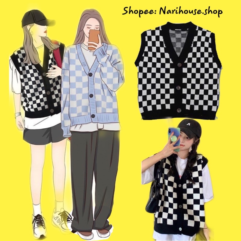 ÁO GILE UNISEX KẺ CARO + TRƠN