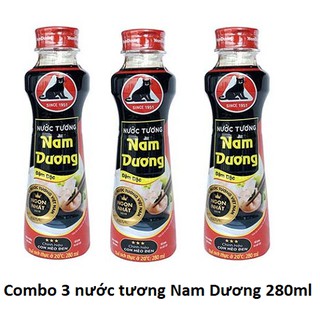 Combo 3 Chai Nước Tương Nam Dương Đậm Đặc 280ml - 105002161