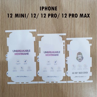 Dán ppf nhám chống xước lưng viền iphone 12 mini/ 12/ 12 pro/ 12 pro max