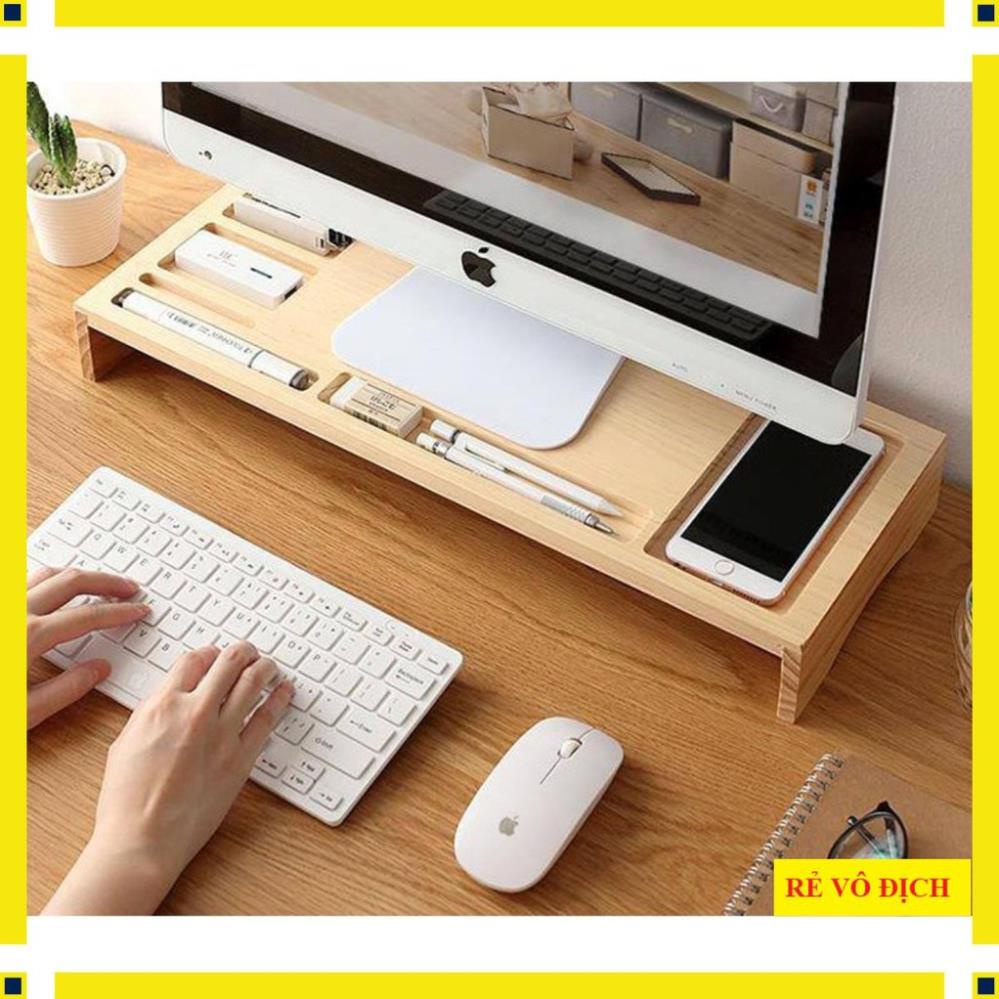 FreeShip Kệ Kê Màn Hình Máy Tính ❤️ LapTop Bằng Gỗ Thông Minh, Giá Rẻ