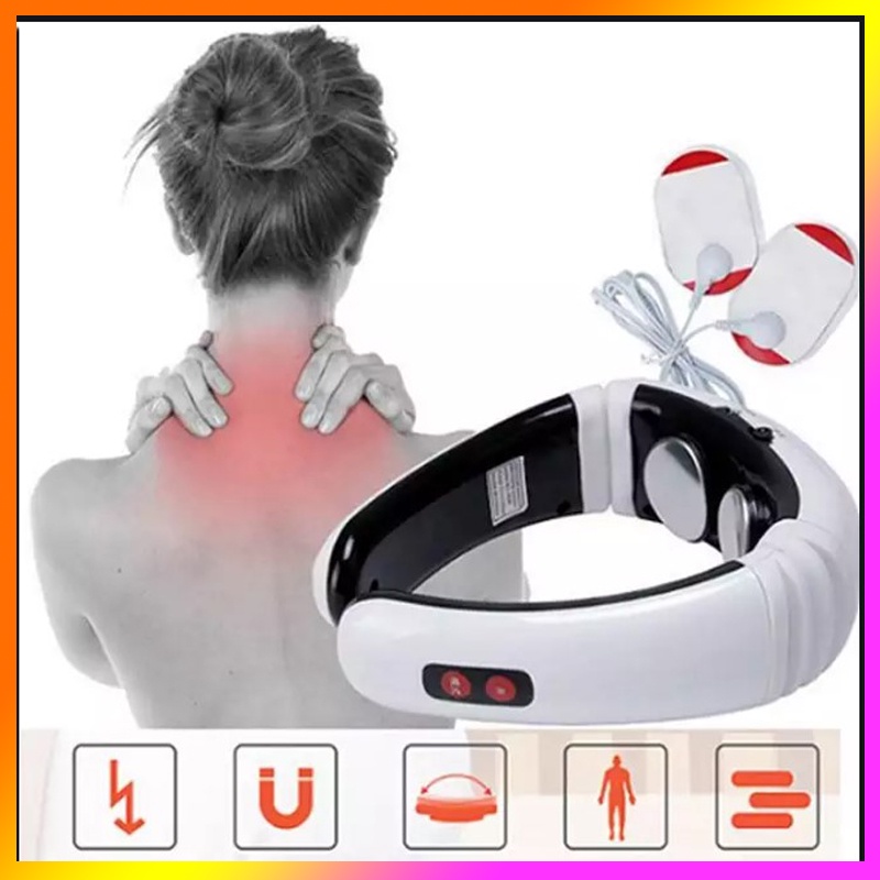 Máy Massage Cổ Vai Gáy 3D Máy matxa trị liệu Máy Masage vai gáy chữ C rung từ trường và xung điện