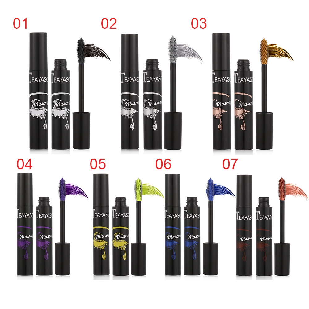 Mascara TEAYASON làm dày và dài mi nhiều màu sắc kháng nước