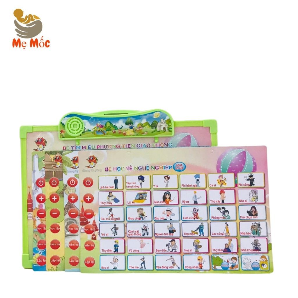 Bảng Học Điện Tử Thông Minh 5 Tờ Mẹ Mốc Shop Giúp Con Phát Triển Toàn Diện Chuẩn Đồ Chơi Giáo Dục, B5t, Qc