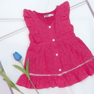 Váy hồng tiểu thư bé gái