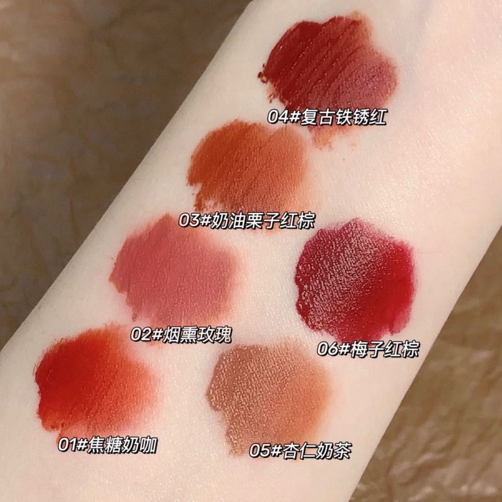 Set Son Môi Chất Nhung Lì Chống Thấm Nước Không Phai Màu