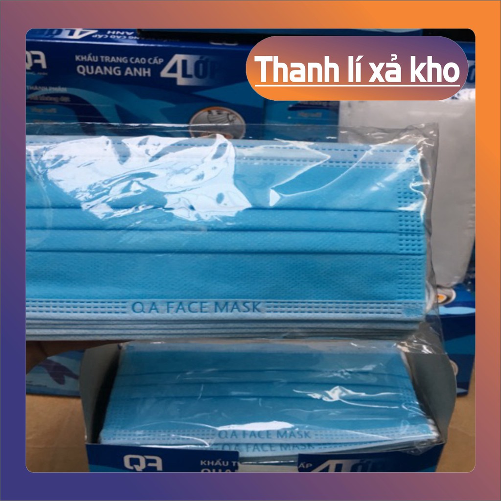 [RẺ VÔ ĐỊCH]  HỘP KHẨU TRANG Y TẾ  4 LỚP 50 CHIẾC KHÁNG KHUẨN ,NGĂN NGỪA KHÓI BỤI ĐỘC HẠI. LỖI 1 ĐỔI 1 | BigBuy360 - bigbuy360.vn