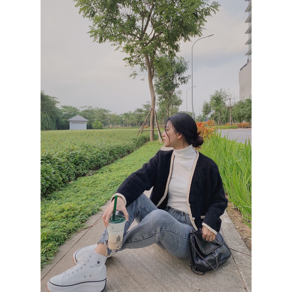 Áo khoác dạ lông viền đan cúc ngọc A1985 SUSTORE | BigBuy360 - bigbuy360.vn