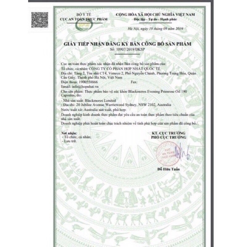 Tinh dầu Hoa anh thảo Blackmores Evening Primrose Oil