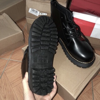 (CÓ SẴN - Ảnh thật) Giày boot da trơn ulzzang - Tunime Store GiàyA33
