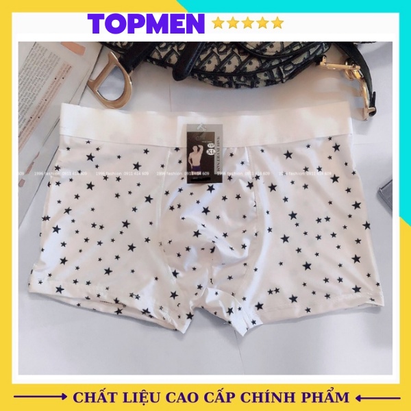 Quần sịp đùi nam hoạ tiết cao cấp, quần sịp nam đẹp chất thun lạnh mềm mịn co dãn 4 chiều - TOPMEN