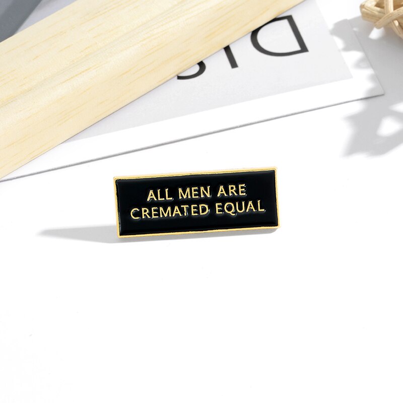 Ghim Cài Áo Hình Chữ Cái Tráng Men Đơn Giản Sáng Tạo