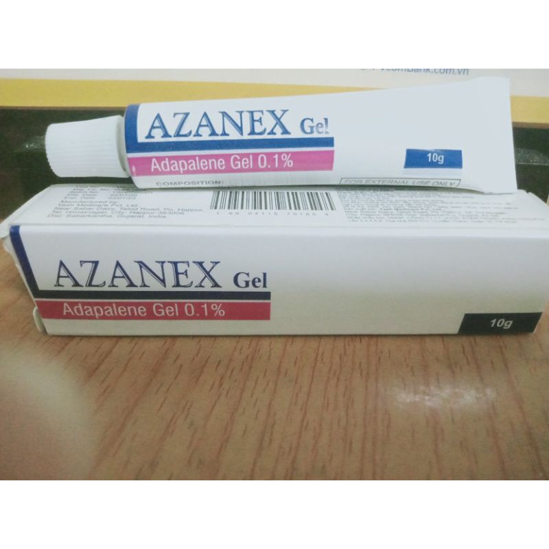 Adapalene azanex 0,1% gel bôi da chính hãng cùng công thức với differin | BigBuy360 - bigbuy360.vn
