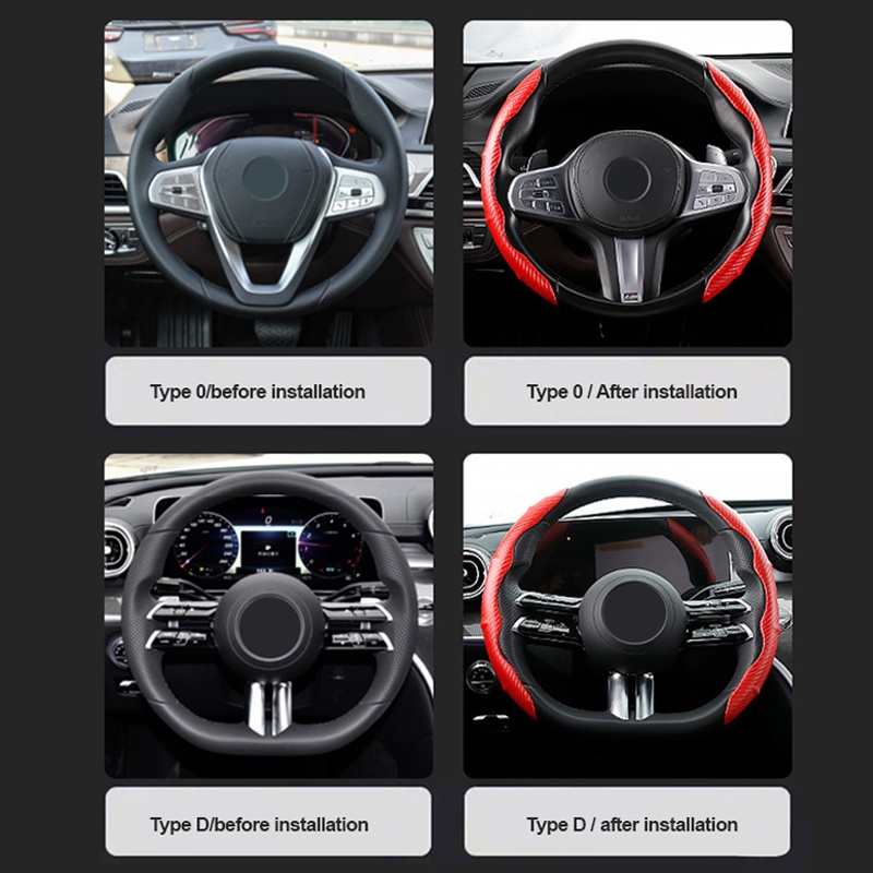 Bọc vô lăng ô tô SEAMETAL bằng sợi carbon chống trượt