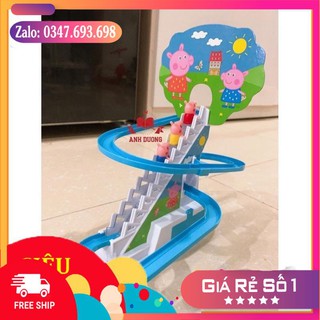 Đồ chơi heo leo cầu  thang