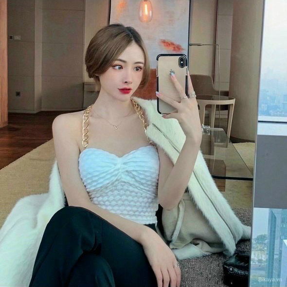 áo yếm đeo cổ xích chất xốp có mút mềm