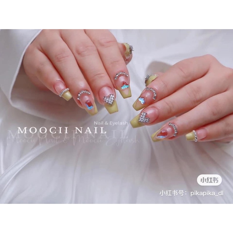 Set 20 viên charm tim sắt