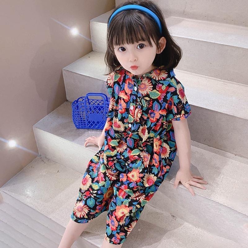 Quần áo bé gái - Jum hoa lá bánh bèo siêu xinh cho bé gái 1-5t