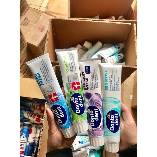 Kem đánh răng Donto dent hàng nội địa Đức
