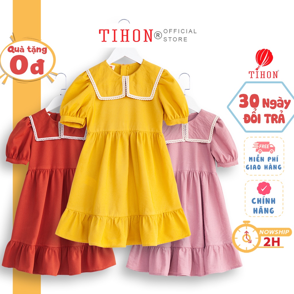 Váy Bé Gái TIHON Chính Hãng Phong Cách Hàn Quốc Siêu Xinh VD0750214