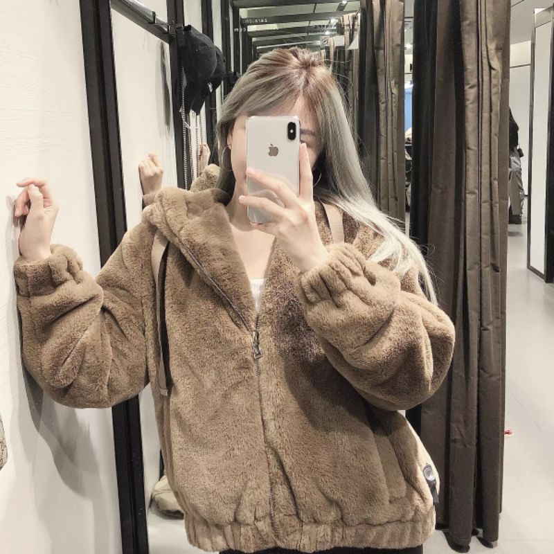 Áo khoác lông mũ