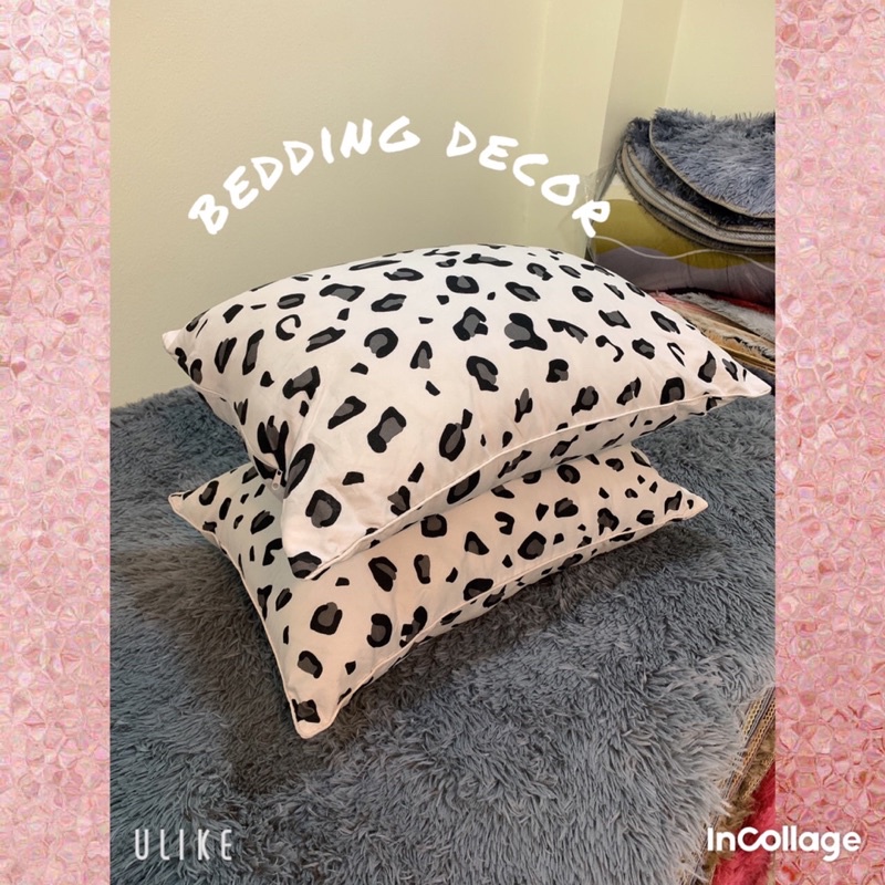 Ruột gối nằm bông sơ tinh khiết kích thước 40-65cm vỏ hoạ tiết da báo