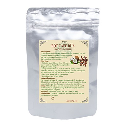 Bột cà phê dừa - cafe dừa (túi 100g, 200g, 500g)
