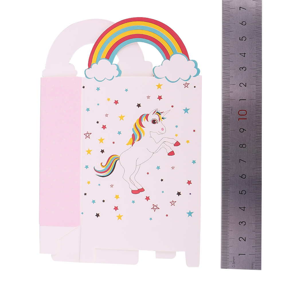 Tmdbyx Bộ Hộp Giấy Đựng Kẹo Họa Tiết Hình Kỳ Lân / Ngôi Sao / Kỳ Lân Màu Cầu Vồng Xinh Xắn